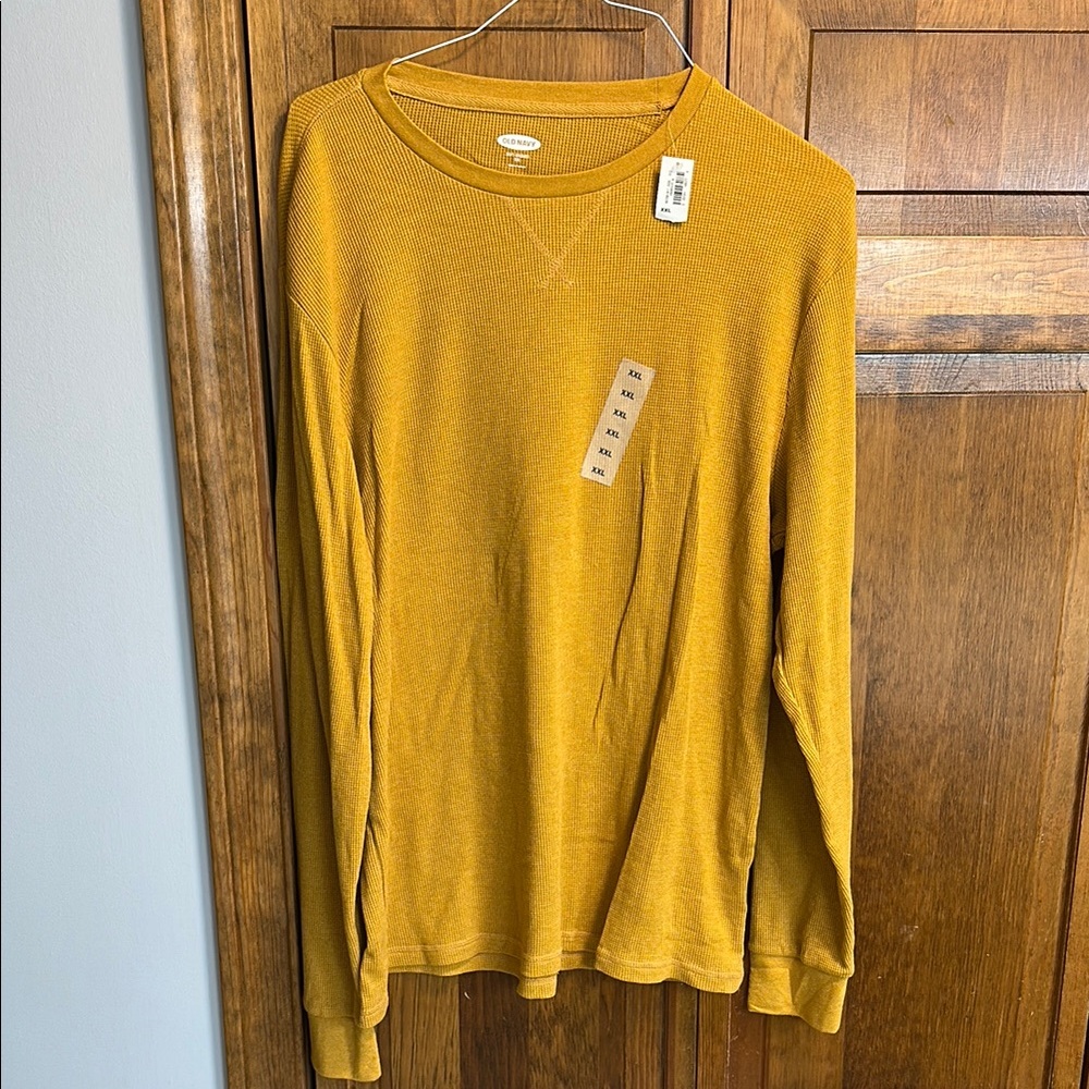 Men’s Mustard Long Sleeve Thermal Shirt